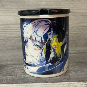 Cyberpunk Edgerunner Adam Smasher & Rebecca Anime Character Ceramic Mug with Lid